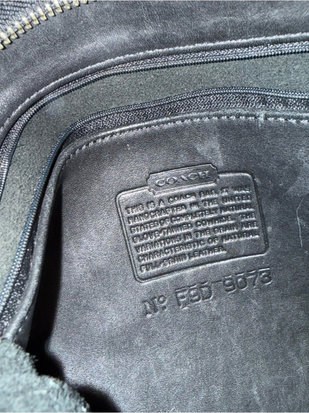 COACH Vintage Andrea Shoulder Bag Leather 9073 - Picture 6 of 10